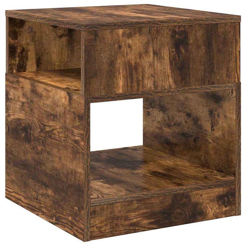 Casa si Gradina - Mobilier - Mese si birouri - Mese living - Masa laterala Stejar fumuriu 40,5 x 40 x 45 cm Lemn compozit - Infinity.ro