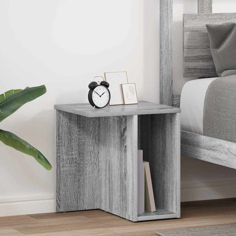 Casa si Gradina - Mobilier - Mese si birouri - Mese living - Masa laterala 2 pcs Gri Sonoma 37 x 32 x 40 cm Lemn compozit - Infinity.ro