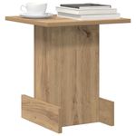 Casa si Gradina - Mobilier - Mese si birouri - Mese living - Masa laterala Stejar Artizanal 35,5 x 35 x 40 cm Lemn compozit - Infinity.ro