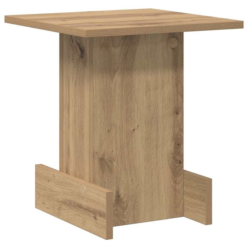 Casa si Gradina - Mobilier - Mese si birouri - Mese living - Masa laterala Stejar Artizanal 35,5 x 35 x 40 cm Lemn compozit - Infinity.ro