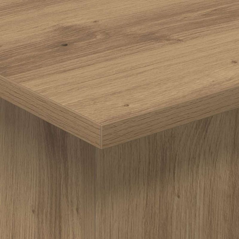 Casa si Gradina - Mobilier - Mese si birouri - Mese living - Masa laterala Stejar Artizanal 35,5 x 35 x 40 cm Lemn compozit - Infinity.ro
