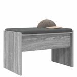 Casa si Gradina - Mobilier - Organizare si depozitare - Bancute - Banca pentru hol cu perna Gri Sonoma 63 x 38 x 40 cm - Infinity.ro