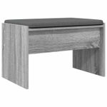 Casa si Gradina - Mobilier - Organizare si depozitare - Bancute - Banca pentru hol cu perna Gri Sonoma 63 x 38 x 40 cm - Infinity.ro
