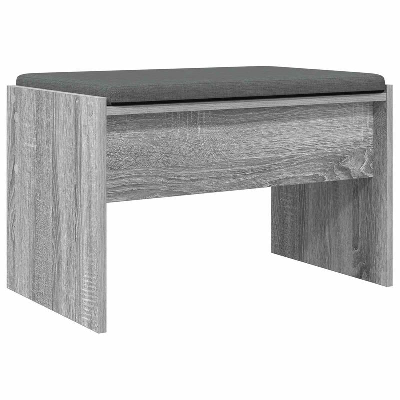 Casa si Gradina - Mobilier - Organizare si depozitare - Bancute - Banca pentru hol cu perna Gri Sonoma 63 x 38 x 40 cm - Infinity.ro