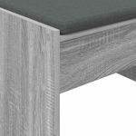 Casa si Gradina - Mobilier - Organizare si depozitare - Bancute - Banca pentru hol cu perna Gri Sonoma 63 x 38 x 40 cm - Infinity.ro