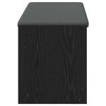 Casa si Gradina - Mobilier - Canapele si coltare - Banchete - Banca pentru hol cu perna cu raft Stejar Negru 103 x 38 x 45 cm - Infinity.ro
