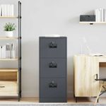 Casa si Gradina - Mobilier - Dulapuri si sifoniere - Dulapuri - Dulap pentru Fisiere cu sertar Antracit 44 x 50 x 106.5 cm - Infinity.ro