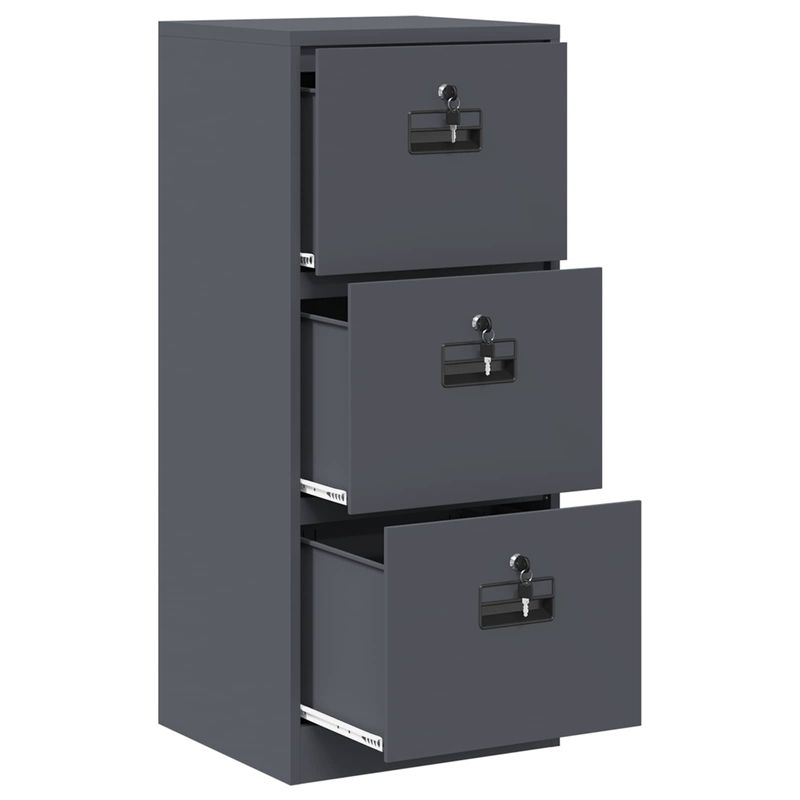 Casa si Gradina - Mobilier - Dulapuri si sifoniere - Dulapuri - Dulap pentru Fisiere cu sertar Antracit 44 x 50 x 106.5 cm - Infinity.ro
