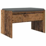 Casa si Gradina - Mobilier - Organizare si depozitare - Bancute - Banca pentru hol cu perna Lemn vechi 63 x 38 x 40 cm - Infinity.ro