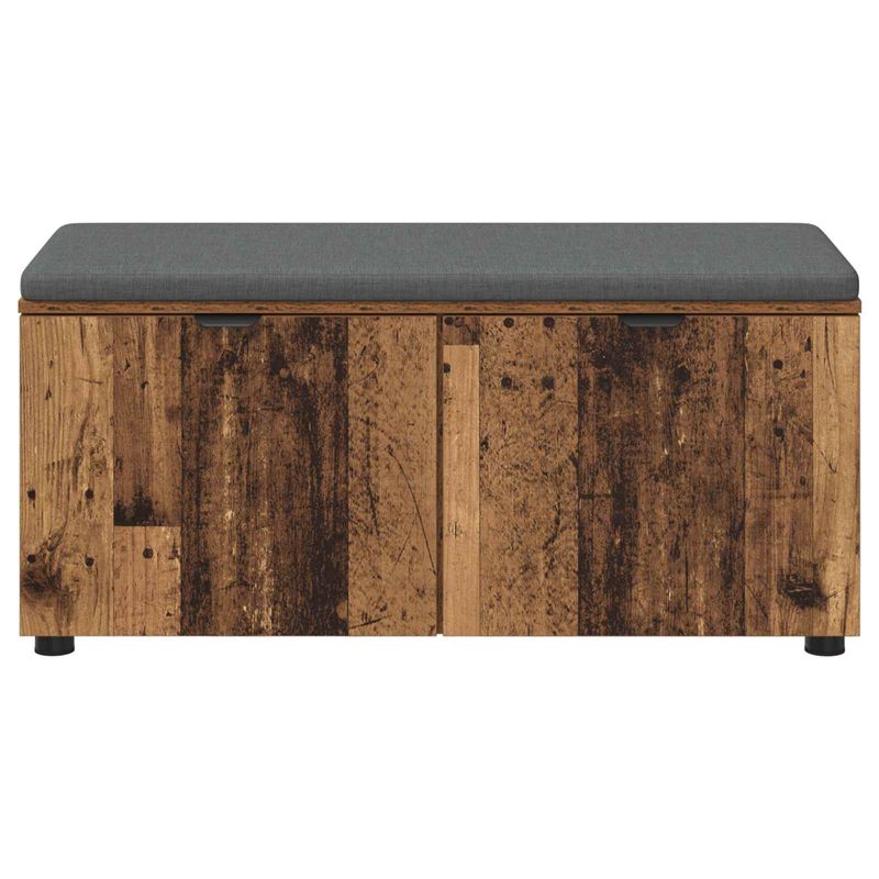 Casa si Gradina - Mobilier - Canapele si coltare - Banchete - Banca pentru hol cu perna cu usa Lemn vechi 100 x 38 x 46 cm - Infinity.ro