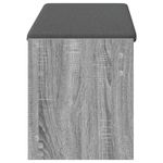 Casa si Gradina - Mobilier - Organizare si depozitare - Bancute - Banca pentru hol cu perna cu raft Gri Sonoma 103 x 38 x 45 cm - Infinity.ro