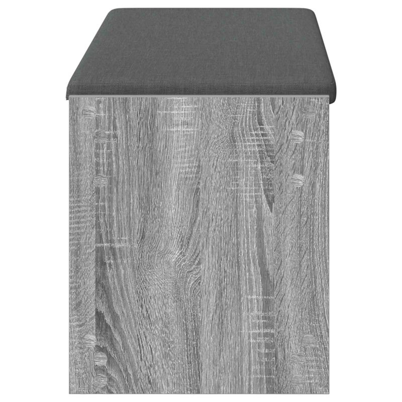 Casa si Gradina - Mobilier - Organizare si depozitare - Bancute - Banca pentru hol cu perna cu raft Gri Sonoma 103 x 38 x 45 cm - Infinity.ro
