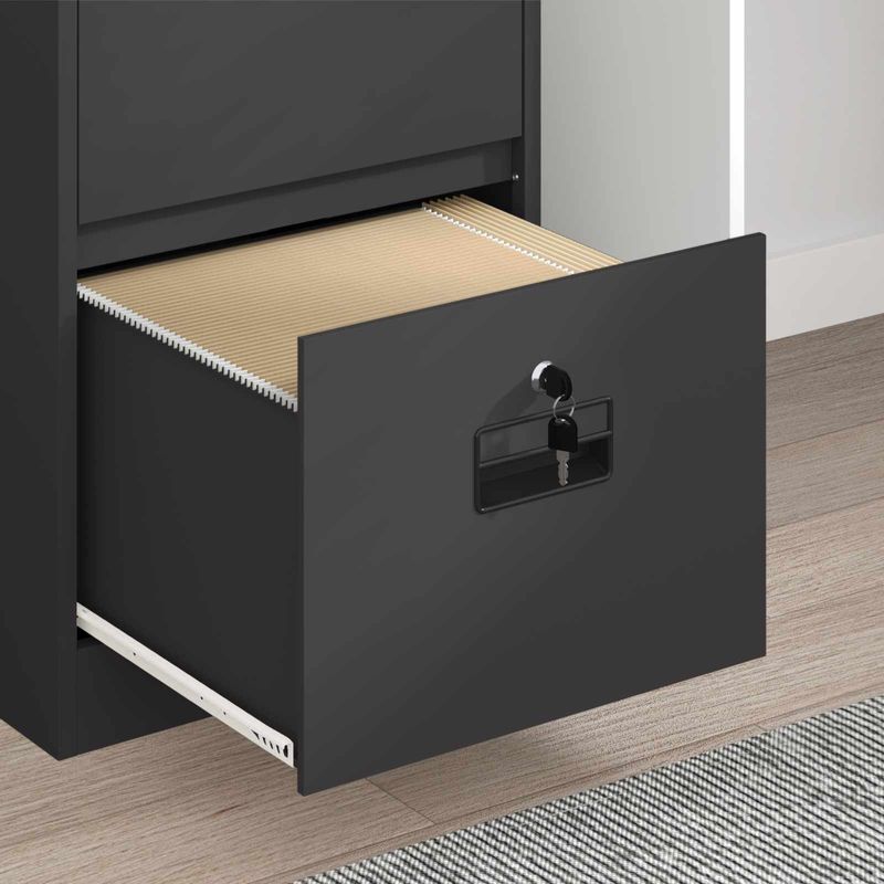 Casa si Gradina - Mobilier - Dulapuri si sifoniere - Dulapuri - Dulap pentru Fisiere cu sertar cu raft Negru 44 x 50 x 106.5 cm - Infinity.ro
