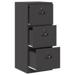 Casa si Gradina - Mobilier - Dulapuri si sifoniere - Dulapuri - Dulap pentru Fisiere cu sertar cu raft Negru 44 x 50 x 106.5 cm - Infinity.ro