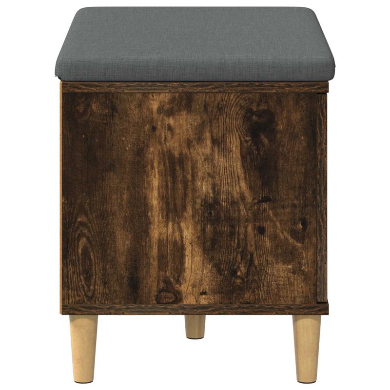 Casa si Gradina - Mobilier - Organizare si depozitare - Bancute - Banca pentru hol cu perna cu usa Stejar fumuriu 60 x 38 x 46 cm - Infinity.ro