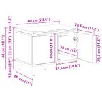 Casa si Gradina - Mobilier - Organizare si depozitare - Bancute - Banca pentru hol cu perna cu usa Stejar fumuriu 60 x 38 x 46 cm - Infinity.ro