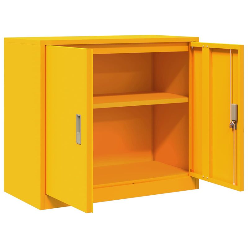 Casa si Gradina - Mobilier - Dulapuri si sifoniere - Dulapuri - Dulap de depozitare cu depozitare Galben mustar 80 x 40 x 70 cm - Infinity.ro
