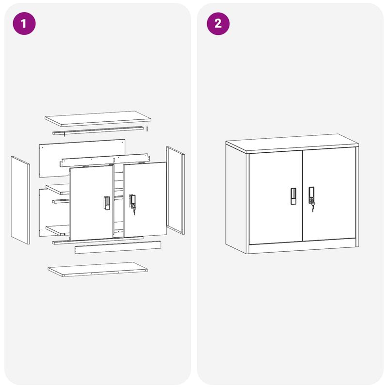 Casa si Gradina - Mobilier - Dulapuri si sifoniere - Dulapuri - Dulap de depozitare cu depozitare Galben mustar 80 x 40 x 70 cm - Infinity.ro