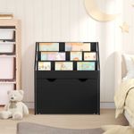 Casa si Gradina - Mobilier - Biblioteci si rafturi - Rafturi - Raft pentru copii Negru 60 x 29,5 x 69 cm Lemn compozit - Infinity.ro