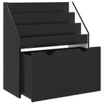 Casa si Gradina - Mobilier - Biblioteci si rafturi - Rafturi - Raft pentru copii Negru 60 x 29,5 x 69 cm Lemn compozit - Infinity.ro