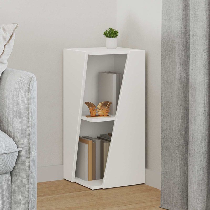 Casa si Gradina - Mobilier - Biblioteci si rafturi - Biblioteci - Raft lateral Alb 33 x 32 x 70,5 cm Lemn compozit - Infinity.ro