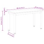 Casa si Gradina - Mobilier - Canapele si coltare - Banchete - Banca Stejar artizanal 80 x 35 x 45 cm Lemn compozit - Infinity.ro