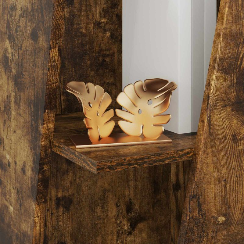 Casa si Gradina - Mobilier - Biblioteci si rafturi - Biblioteci - Raft lateral Stejar fumuriu 33 x 32 x 70,5 cm Lemn compozit - Infinity.ro