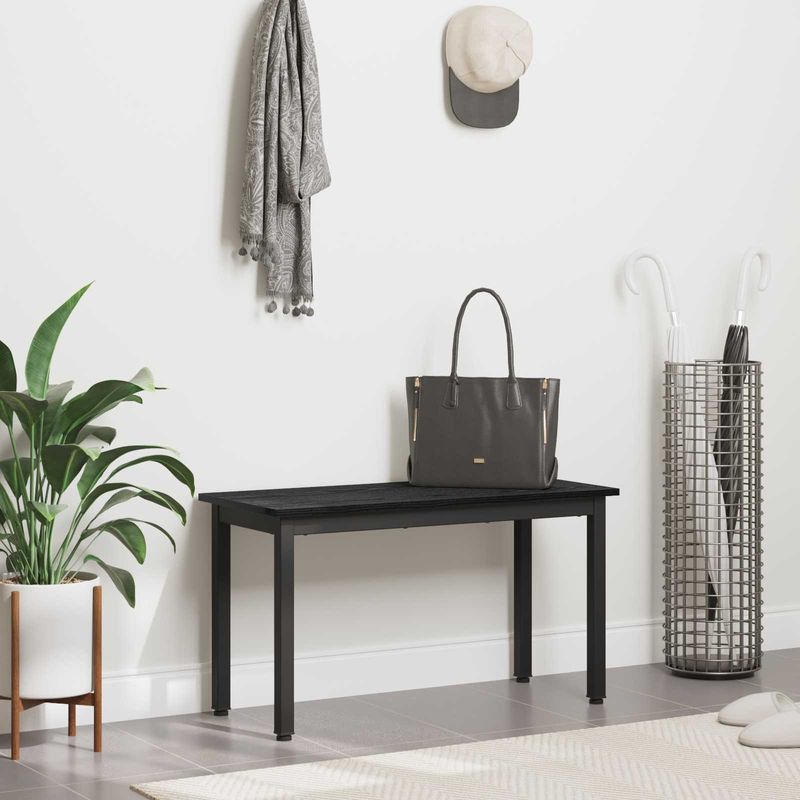 Casa si Gradina - Mobilier - Canapele si coltare - Banchete - Banca Stejar Negru 80 x 35 x 45 cm Lemn compozit - Infinity.ro