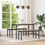 Casa si Gradina - Mobilier - Canapele si coltare - Banchete - Banca Stejar artizanal 110 x 35 x 45 cm Lemn compozit - Infinity.ro