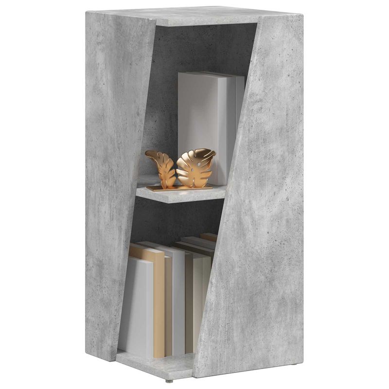 Casa si Gradina - Mobilier - Biblioteci si rafturi - Biblioteci - Raft lateral Gri din beton 33 x 32 x 70,5 cm Lemn compozit - Infinity.ro