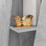 Casa si Gradina - Mobilier - Biblioteci si rafturi - Biblioteci - Raft lateral Gri din beton 33 x 32 x 70,5 cm Lemn compozit - Infinity.ro