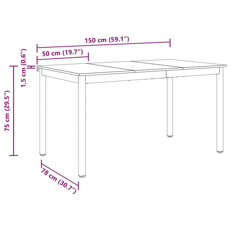 Casa si Gradina - Mobilier - Mese si birouri - Mese bucatarie si dining - Mese de sufragerie METAL - Infinity.ro