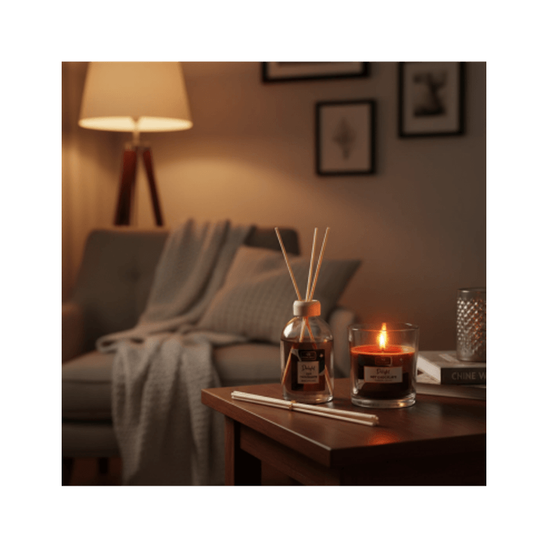 Casa si Gradina - Decoratiuni - Aromaterapie si lumanari - Odorizante camera - Set Odorizant de Camera si Lumanare Aroma Land, Ciocolata Calda - Infinity.ro