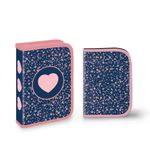 Carti si Birotica - Rechizite - Penare - Penar echipat, 1 fermoar, 2 extensii, 32 piese, PINK HEART - Infinity.ro