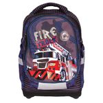 Carti si Birotica - Rechizite - Rucsacuri si genti scolare - Ghiozdan anatomic compartiment laptop, FIRE TRUCK, 42x34x22 cm - Infinity.ro
