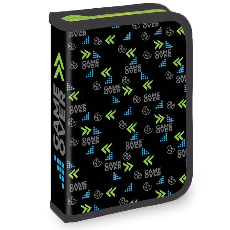 Carti si Birotica - Rechizite - Penare - Penar echipat, 1 fermoar, 2 extensii, 32 piese, GAME OVER - Infinity.ro