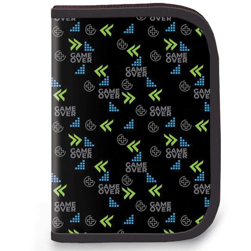 Carti si Birotica - Rechizite - Penare - Penar echipat, 1 fermoar, 2 extensii, 32 piese, GAME OVER - Infinity.ro