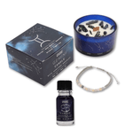 Casa si Gradina - Decoratiuni - Aromaterapie si lumanari - Lumanari si candele - Set cadou Zodiacal Rac | Lumânare cu cristale, Brățară cu cristale naturale & Ulei aromatic 10 ml - Infinity.ro