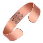 Fashion, accesorii si bijuterii - Femei - Bijuterii femei - Bratari femei - BRĂȚARĂ MAGNETICĂ TERAPEUTICĂ XTERRA DIN CUPRU PUR 99,99% CU 18 MAGNEȚI DE NEODIM | Model VS1103 - Infinity.ro