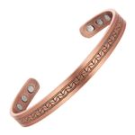 Fashion, accesorii si bijuterii - Femei - Bijuterii femei - Bratari femei - Brățară Terapeutică din Cupru Electrolitic 99,99% Pur cu 6 Magneți din Neodim și piatră decorativă | Model VS1120, XTERRA® - Infinity.ro