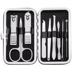 Ingrijire personala si Cosmetice - Manichiura si pedichiura - Truse manichiura si pedichiura - Trusă de manichiură și îngrijire personală - 9 piese, oțel inoxidabil & husă PU elegantă - Infinity.ro