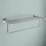 Casa si Gradina - Sanitare - Cazi si cabine de dus - Accesorii cada - Bara portprosop cu suport Grohe Essentials 60 cm crom lucios - Infinity.ro