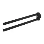 Casa si Gradina - Sanitare - Cazi si cabine de dus - Accesorii cada - Bara dubla portprosop Grohe Selection 44 cm negru mat Phantom Black - Infinity.ro