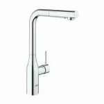 Casa si Gradina - Sanitare - Chiuveta bucatarie si accesorii - Baterii bucatarie - Baterie bucatarie cu dus extractabil Grohe Essence inalta crom lucios - Infinity.ro