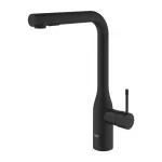 Casa si Gradina - Sanitare - Chiuveta bucatarie si accesorii - Baterii bucatarie - Baterie bucatarie cu dus extractibil Grohe Essence negru mat Phantom Black - Infinity.ro