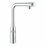 Casa si Gradina - Sanitare - Chiuveta bucatarie si accesorii - Baterii bucatarie - Baterie bucatarie cu dus extractibil Grohe Essence SmartControl crom - Infinity.ro