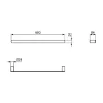 Casa si Gradina - Sanitare - Cazi si cabine de dus - Accesorii cada - Bara portprosop Ideal Standard Atelier Conca crom lucios 60 cm - Infinity.ro