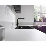 Casa si Gradina - Sanitare - Chiuveta bucatarie si accesorii - Baterii bucatarie - Baterie bucatarie cu dus extractibil Hansgrohe Talis M54 270 negru mat - Infinity.ro