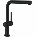 Casa si Gradina - Sanitare - Chiuveta bucatarie si accesorii - Baterii bucatarie - Baterie bucatarie cu dus extractibil Hansgrohe Talis M54 270 negru mat - Infinity.ro