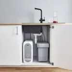 Casa si Gradina - Sanitare - Chiuveta bucatarie si accesorii - Baterii bucatarie - Baterie bucatarie Grohe Blue Home pipa tip L si Starter Kit negru mat - Infinity.ro